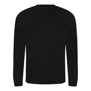 AWDis Mens Long Sleeve Tri-Blend T-Shirt / Solid Black